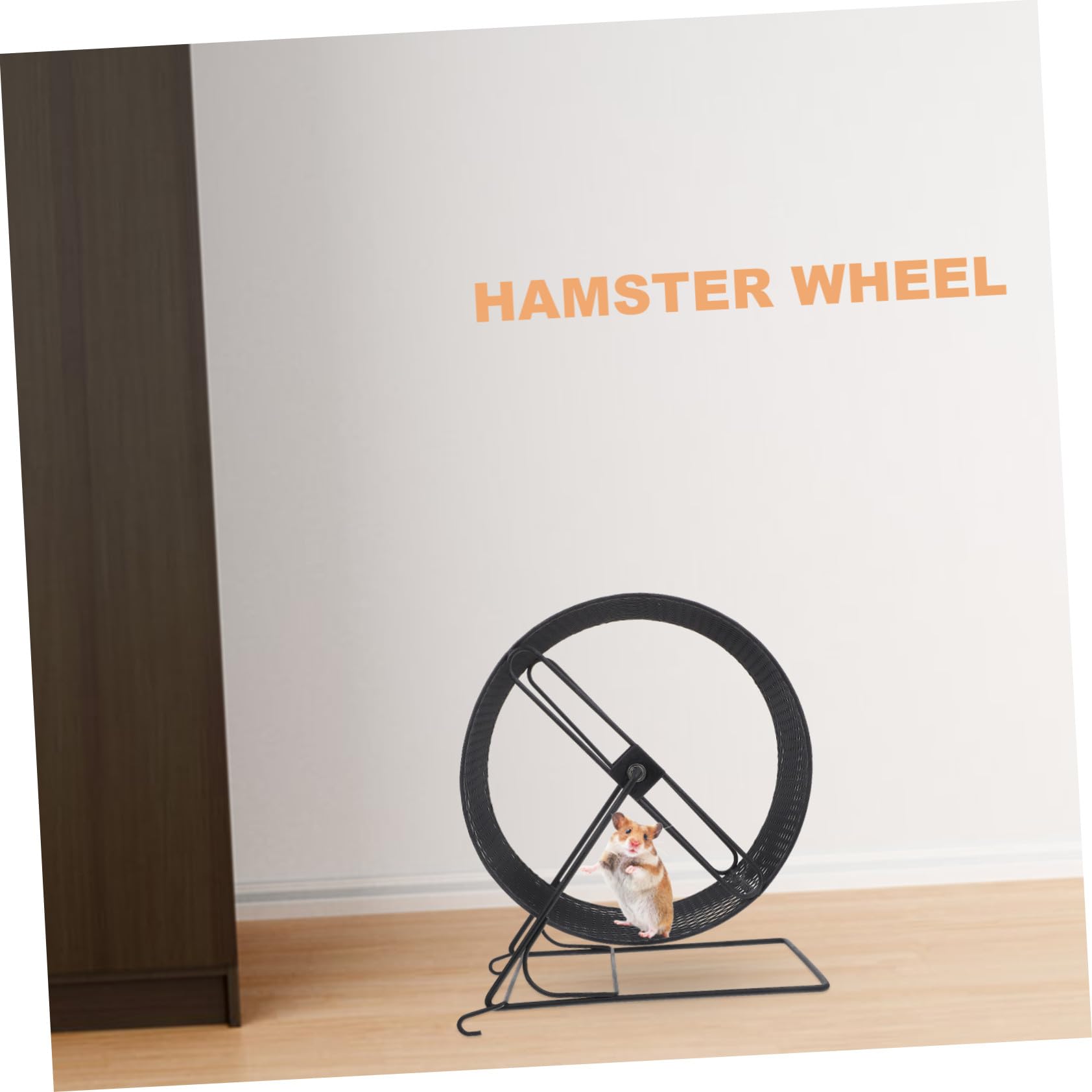 Jouet de Course pour Hamster Roue d'exercice Silencieuse en Fer pour Écureuil Chinchilla Planeur à Sucre Développement Musculaire Accessoire pour Cage 21 Cm