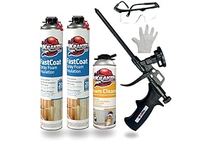 Kraken Bond Fastcoat Spray Foam Insulation Kit - Expanding Polyurethane Foam for...