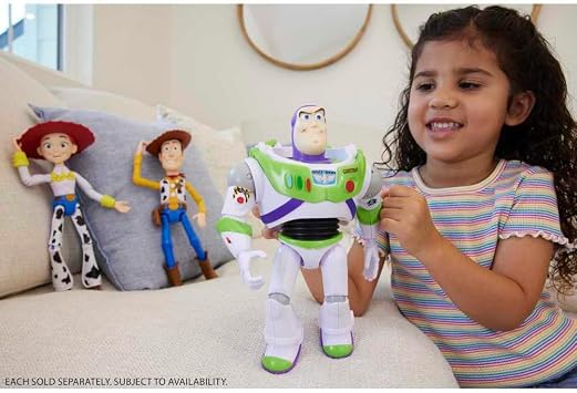 Mattel Large Disney Pixar Buzz Lightyear action figure approx. 31 cm super movable detailed collector from the Toy Story Space film from 3 years HFY27