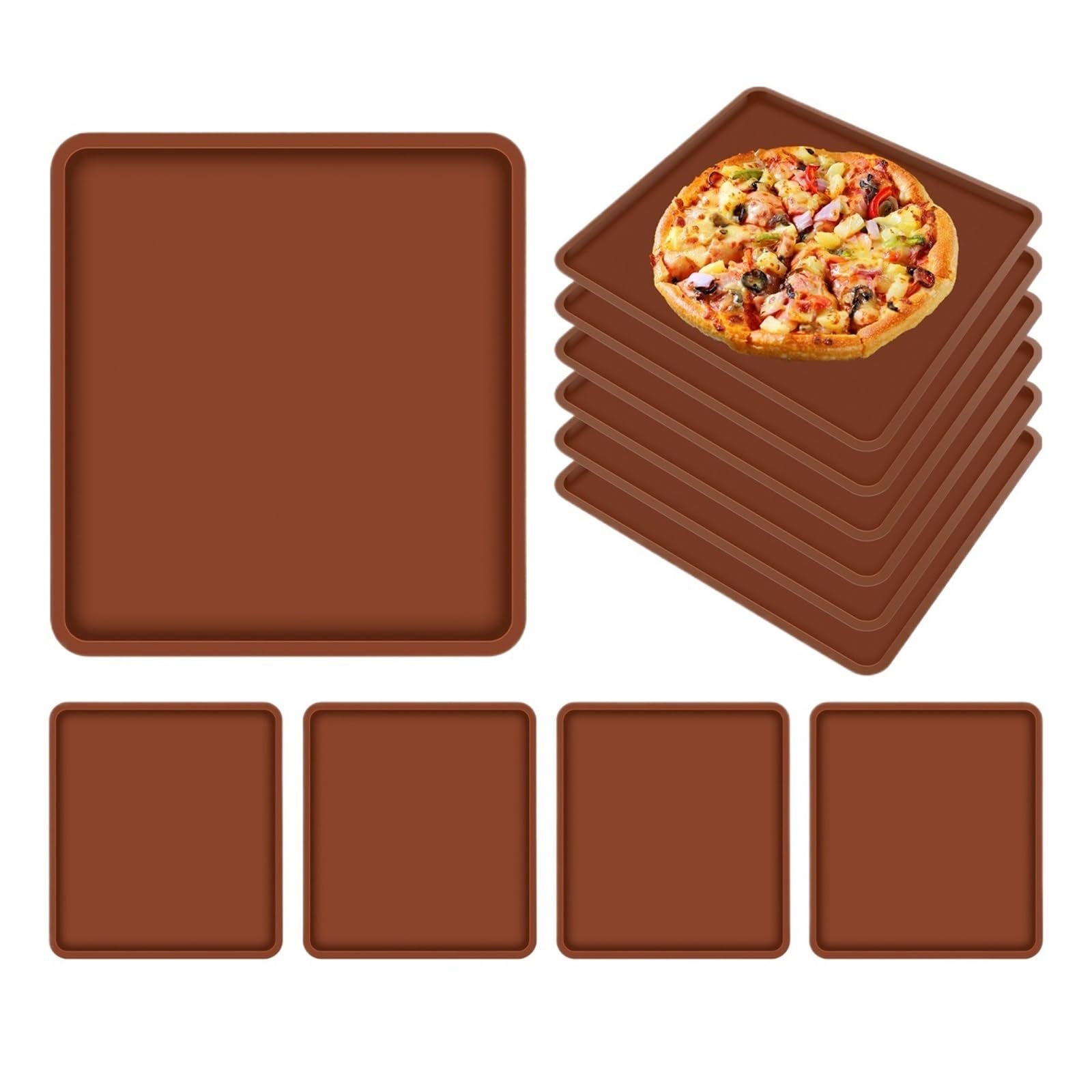 4/6 pz Fogli silicone antiaderente per essiccatore e cottura