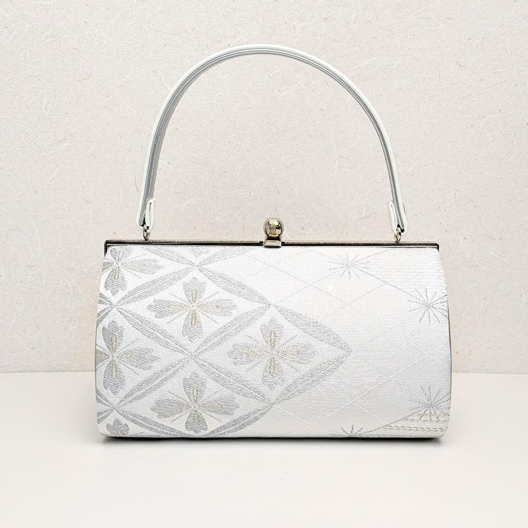 和装 草履バッグセット 帯地 菱 白×銀 3枚芯 フリーサイズ k16-9 Amazon.co.jp: 和装 草履バッグセット 帯地 菱 白×銀 3枚芯