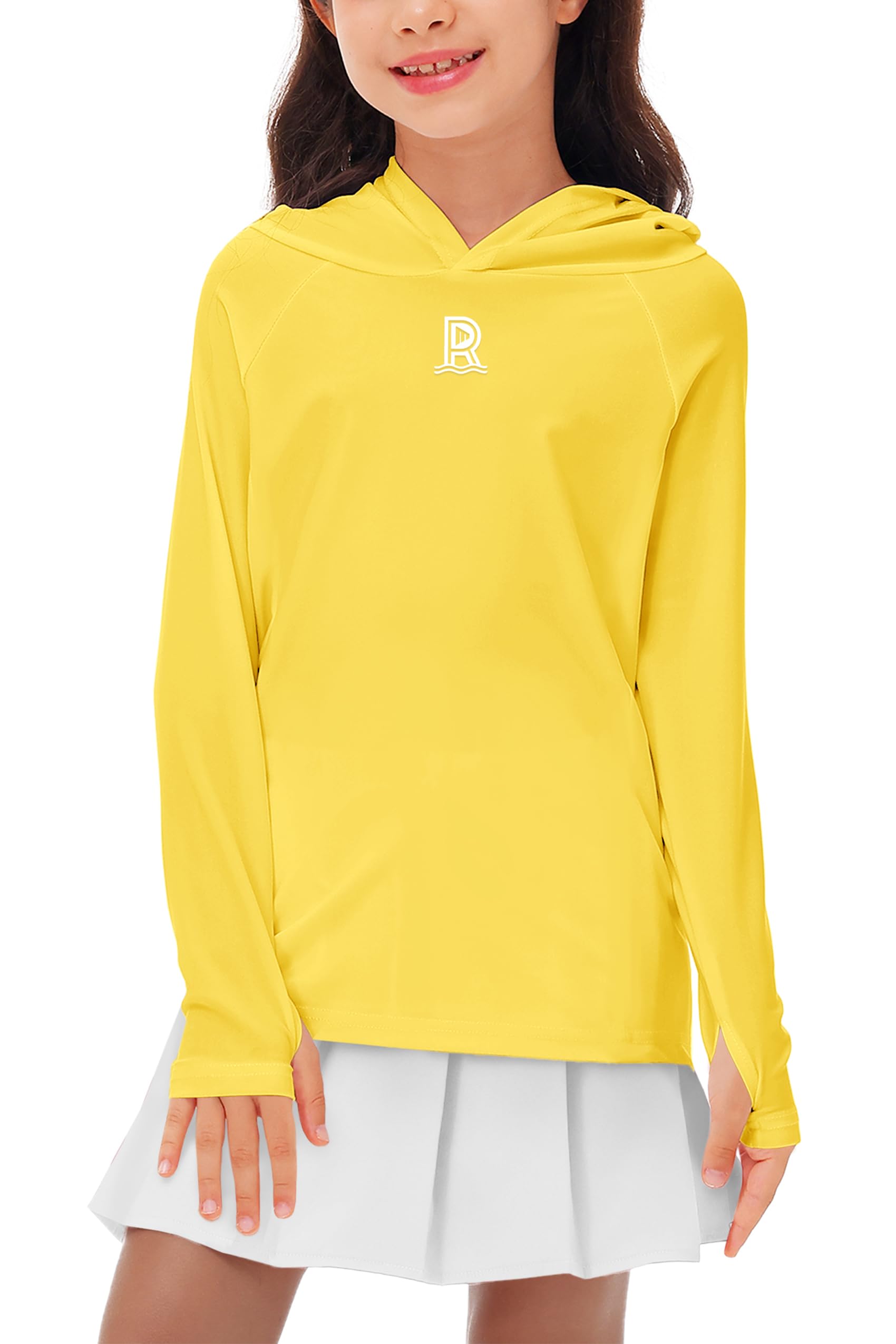 Remimi Kids Sun Shirt Rash Guard Quick Dry Sun Protection Athletic Hoodie Hiking Shirts 3-12 Years