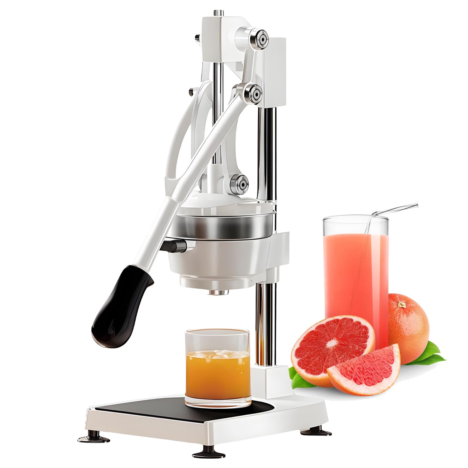 Exprimidor de Frutas Manual para Uso Intensivo, Exprimidor de Cítricos Comercial con Doble Molde para Limones y Naranjas, Fácil de Limpiar, para Cocina