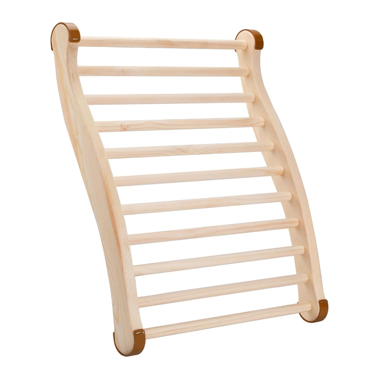 HGENAHGTF S Shaped Sauna Backrest Crafted From Pine Wood Perfect for Warm Room Sauna Bench Backrest