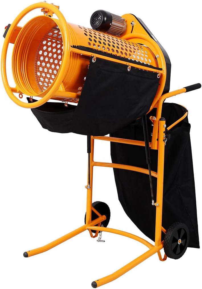 Automatic Sieve Shaker, 360W Foldable Electric Rotary Soil Sieve Machine, Stainless Steel Sifter Shaker Machine,Electric Sieve Shaker for Flour Powers, Mungbean, Rice