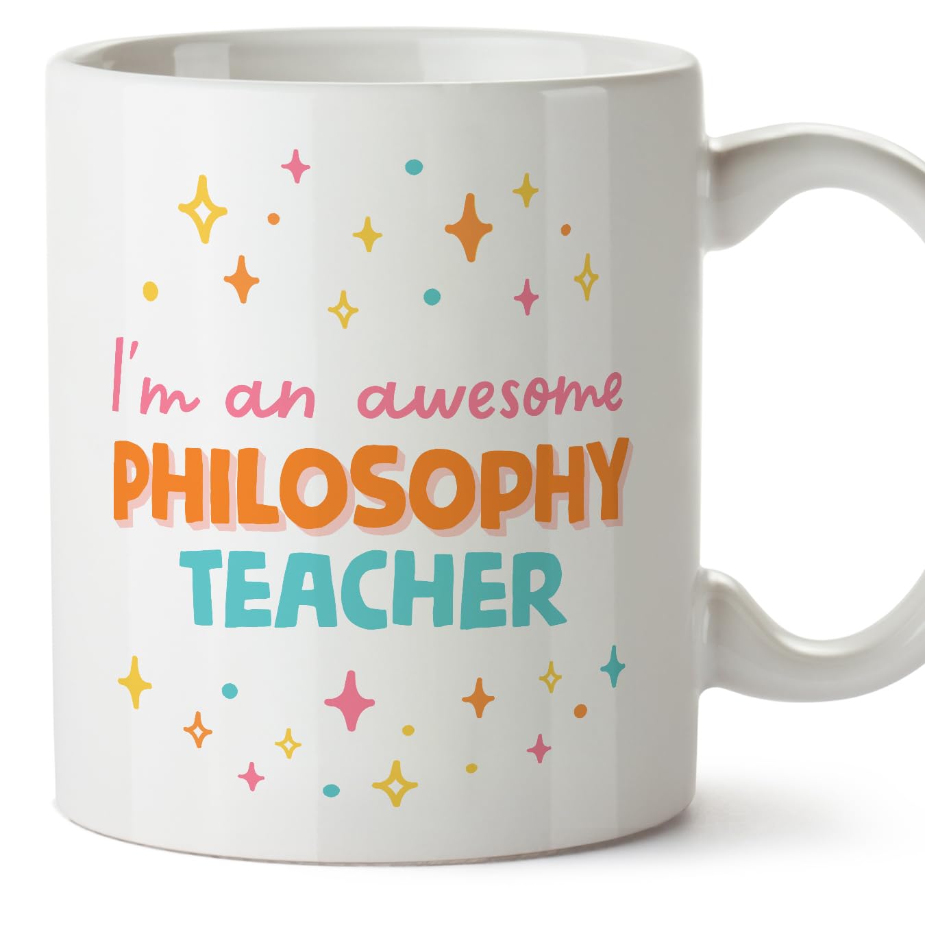 MUGFFINS Philosophy Teacher Woman Mug - in English - I'm Awesome! - Funny Gift for Colleagues - Ceramic 11oz Mug โ image 1