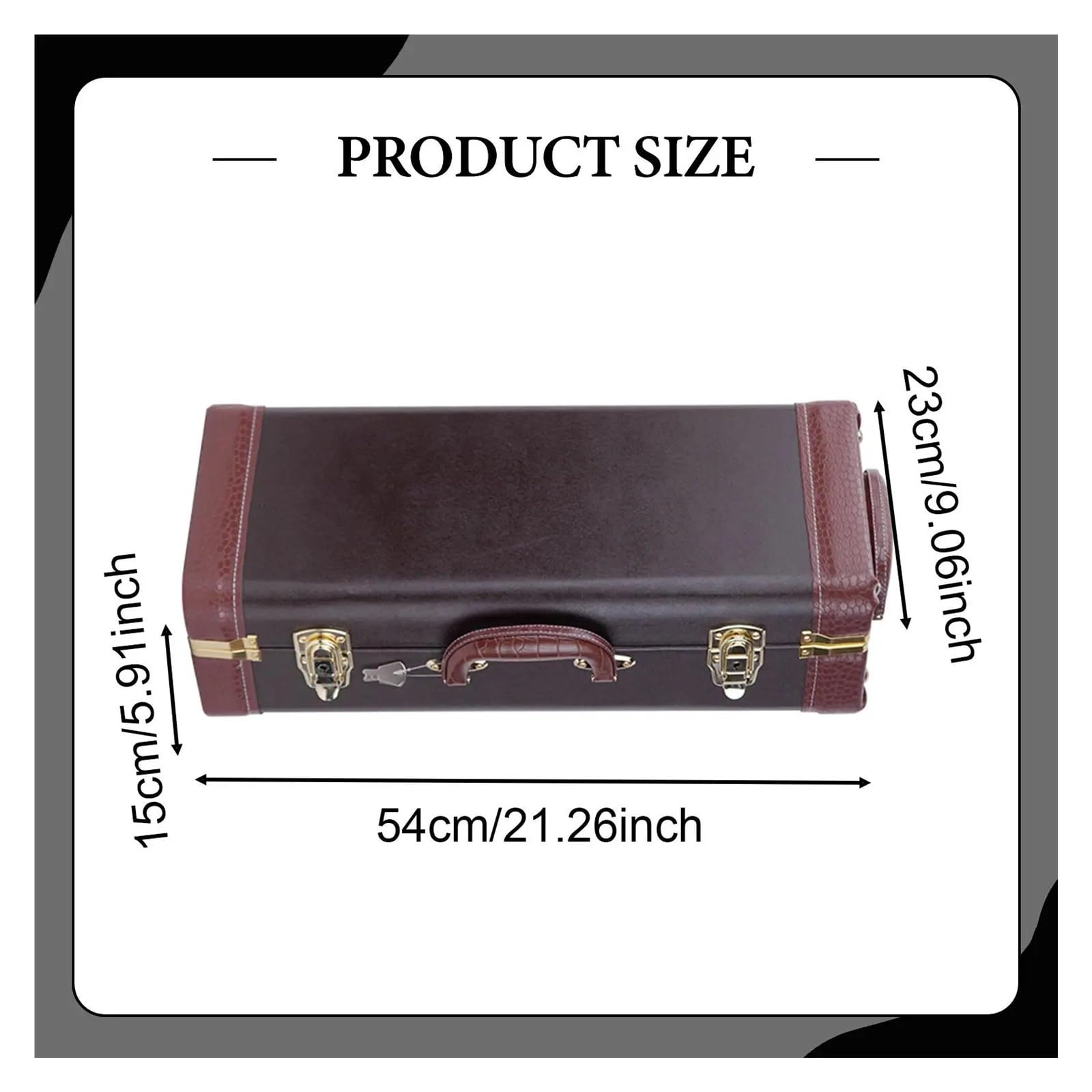Scatola Portaoggetti for Custodia for Tromba | Borsa for accessori for strumenti musicali for concerti all'aperto(Black)