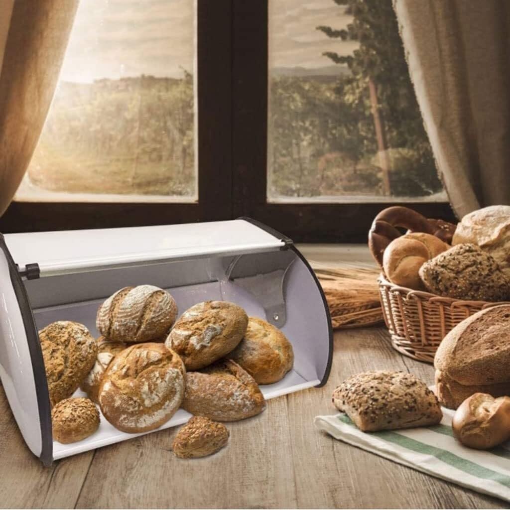 Pojemnik Do Przechowywania Chleba Food Storage Metal Bread BoxMultifunctional Bread HolderLarge Capacity Bread Storage Container Decor Chlebak Na Pieczywo