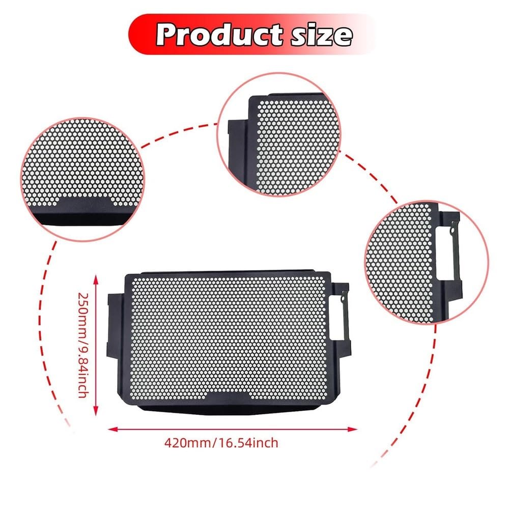 Radiatore Protezione Per Motociclette Griglia Di Protezione | Per Motociclette Griglia Di Protezione Radiatore Nera Ricambi Per MT-09 V4 2024-2025