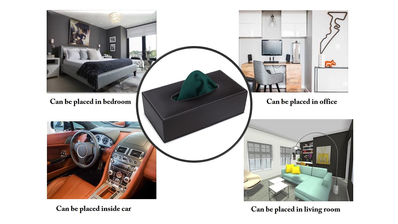 Leather Tissue Box - Car & Home Decor -5 Leather Tissue Box - Car & Home Decor -5