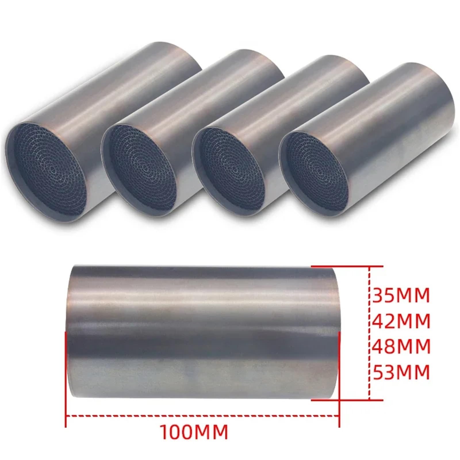 końcówka wydechu Wydech Przedni Środkowy Koniec Katalizator DB Killer Motocykl Rura Tłumik Wydechowy układ wydechowy samochodowy(45X100mm)