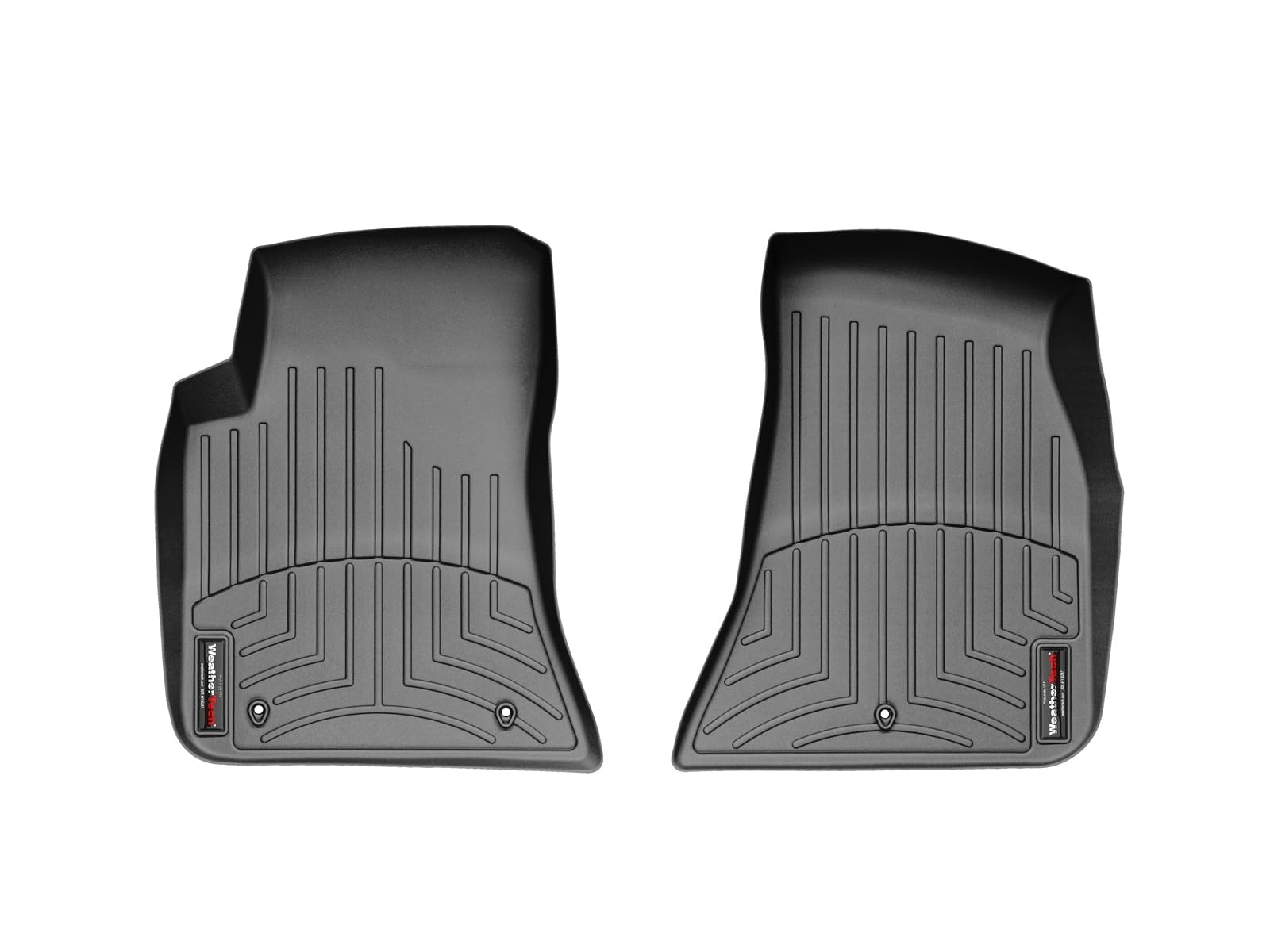 WeatherTech Custom Fit FloorLiners for Dodge Challenger - 1st Row (443861), Black