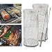 Oylyoyea Rolling BBQ Basket BBQ Accessories,Round Stainless Steel BBQ Grill Mesh,BBQ Vegetable Slices Basket,Grill Basket Camping Grill,Suitable for Vegetable,Fries,Fish (2Pcs Large) Oylyoyea Rolling BBQ Basket BBQ Accessories,Round Stainless Steel BBQ Grill Mesh,BBQ Vegetable Slices Basket,Grill Basket Camping Grill,Suitable for Vegetable,Fries,Fish (2Pcs Large)