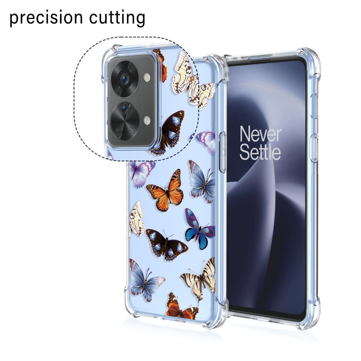 Custodia di silicone compatibile con OnePlus Nord N20 5G