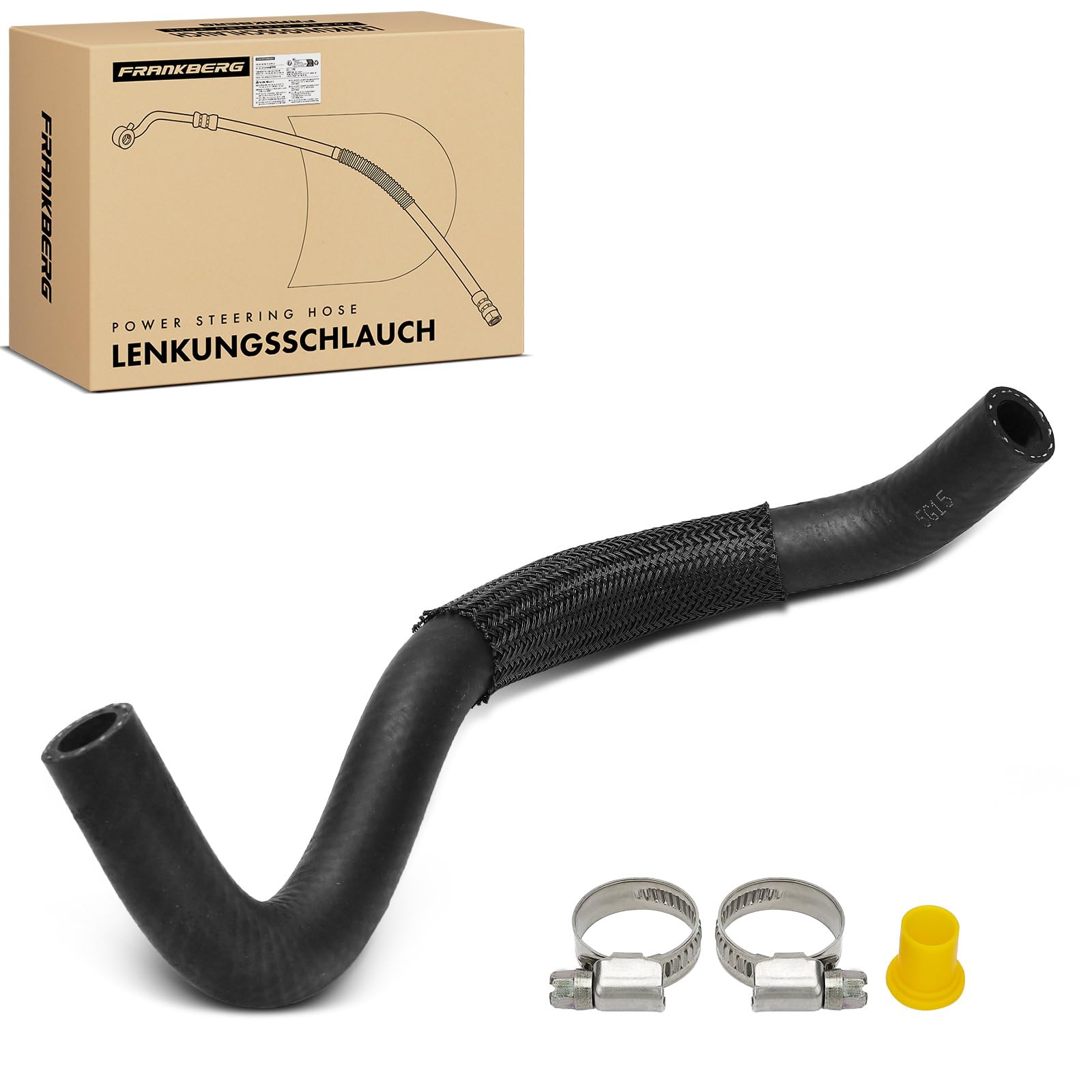 Frankberg Hydraulikschlauch Lenkung Kompatibel mit 3er E46 316i 318i 1.6L-2.0L 2001-2005 3er Cabriolet E46 318Ci 2.0L 2001-2007 3er Compact E46 Replace# 32416850286