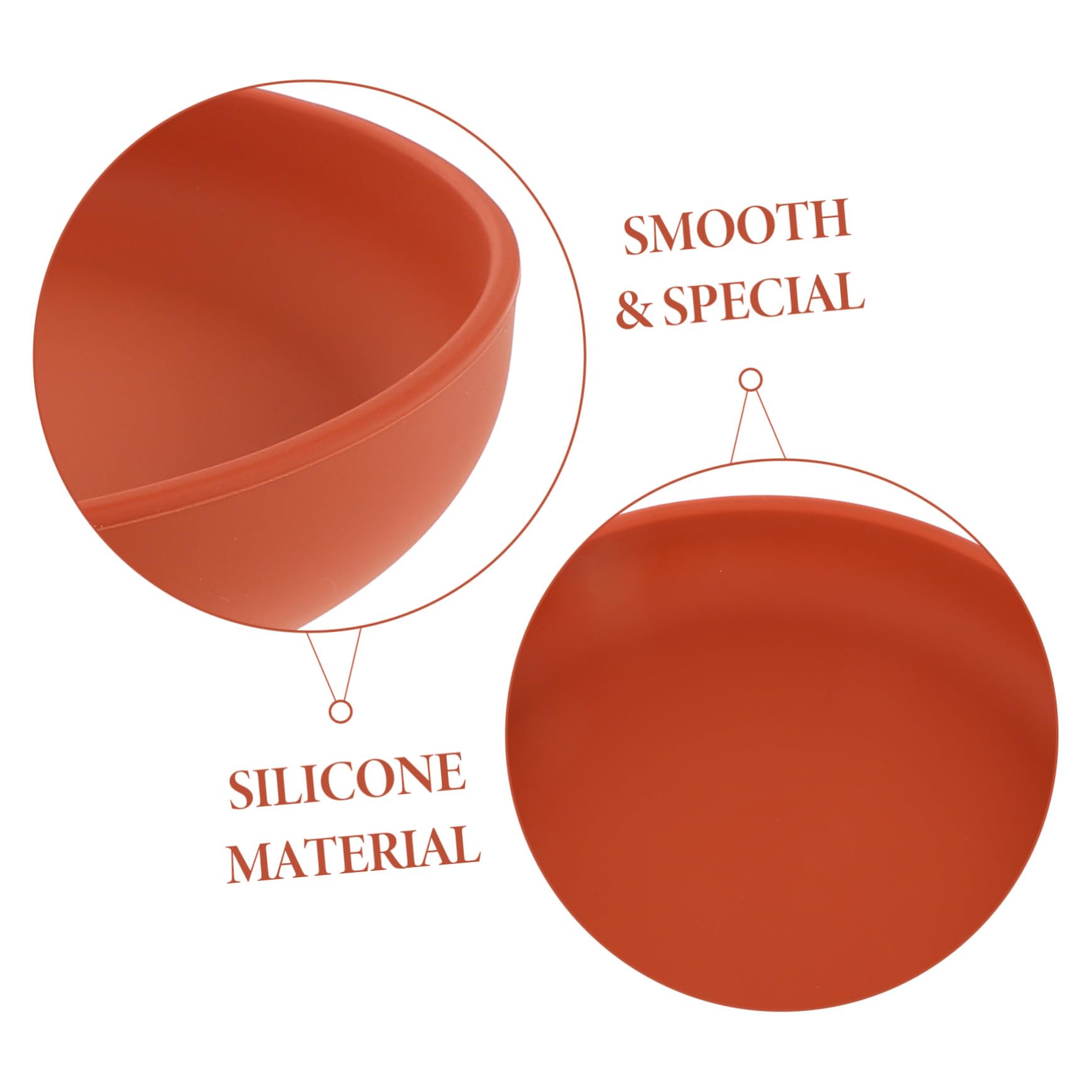 Healvian Assiette Anti-déversement Silicone pour Personnes Âgées Ventouse, Bol Incassable Caramel, Vaisselle Adaptée Autonomie Repas Quotidien