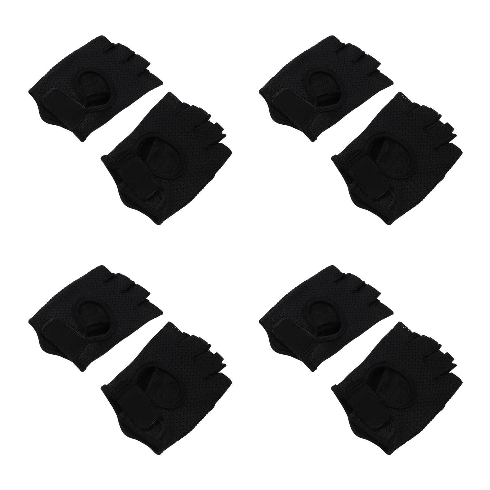 BESPORTBLE 4paia Guanti Da Allenamento Traspiranti Per Palestra Guanti Fitness Resistenti Per Sollevamento Pesi Con Palmo Imbottito e Grip Antiscivolo Per Sport e Allenamenti Taglia
