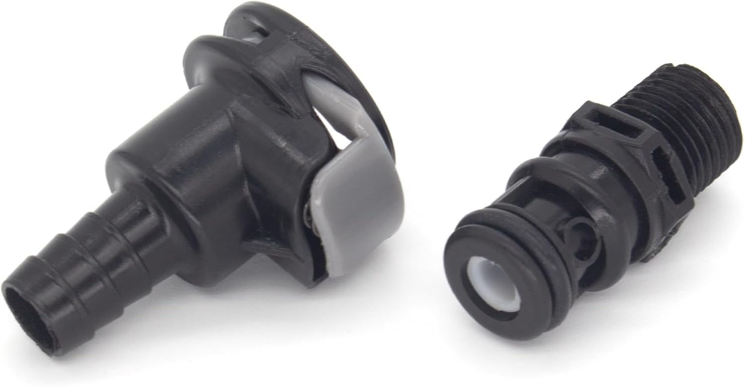 8838US6 Marine Universal Male Female Sprayless Connector for Boat Fuel Gas Tank