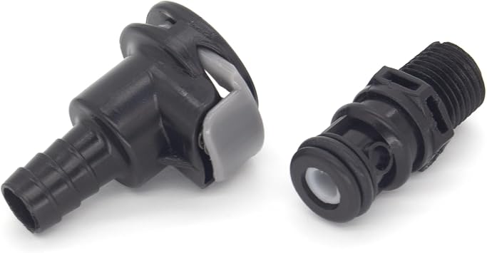 8838US6 Boat Outboard Universal Fuel Tank Sprayless Connector | Compatible with Mercury Yamaha Evinrude Suzuki Honda Tohatsu Marine Motor Engine, Replace 8838TM6 & 8838HF6 Gas Tank Fitting