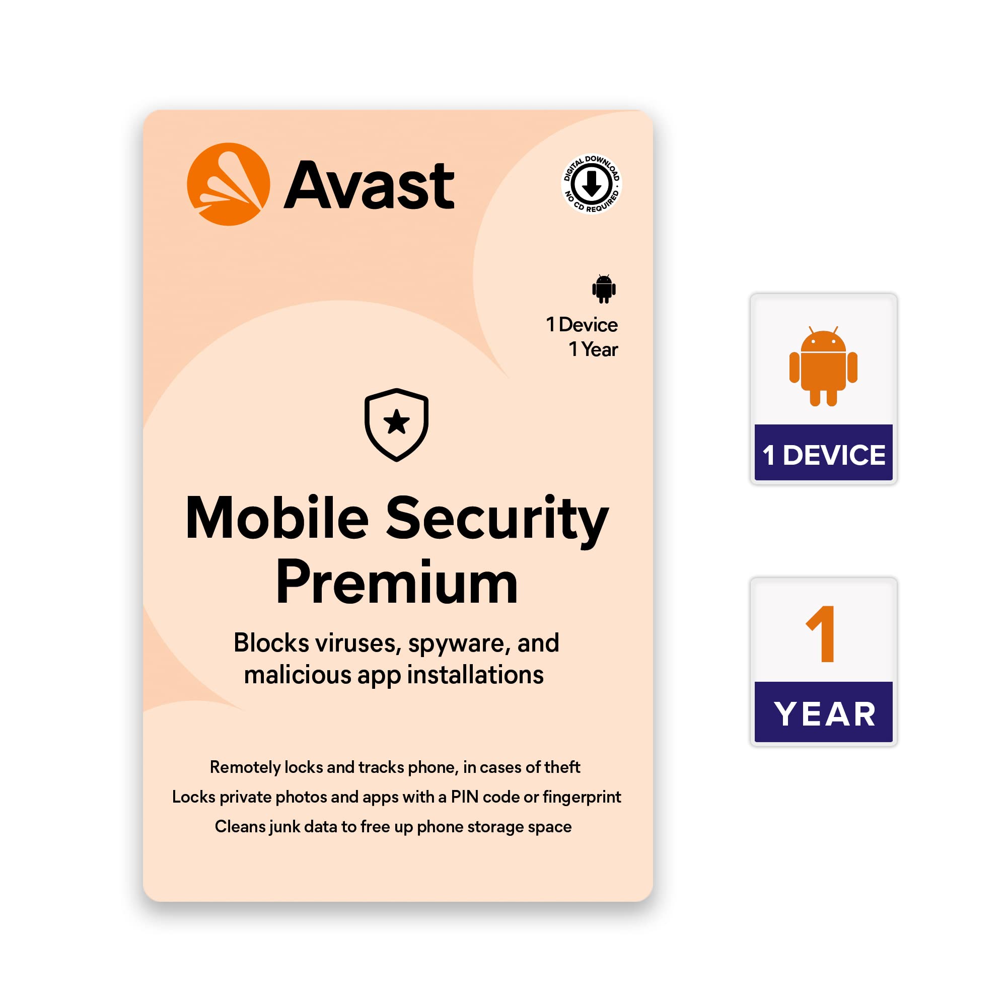 Avast Mobile Security - Premium (Android Mobile Antivirus) (1 Device | 1 Year) (Email Delivery in 2 hours- No CD) (B08KR2VWB6) Amazon Price History, Amazon Price Tracker