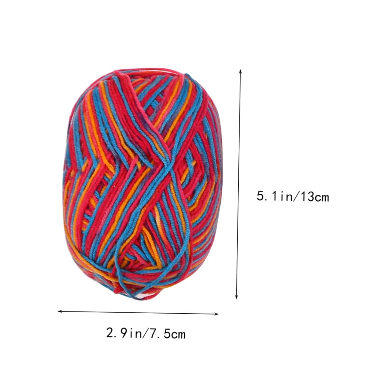 Filato di Cotone Multicolore 10 Pezzi per Maglia e Uncinetto