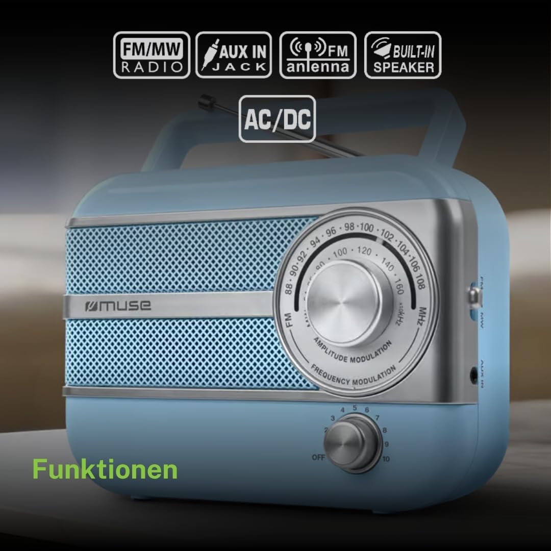 Muse M-056 VB Blue - Radio Portátil