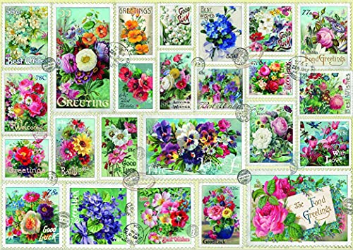 Stamp Flower Collection Jigsaw Puzzle 2000 Pieces