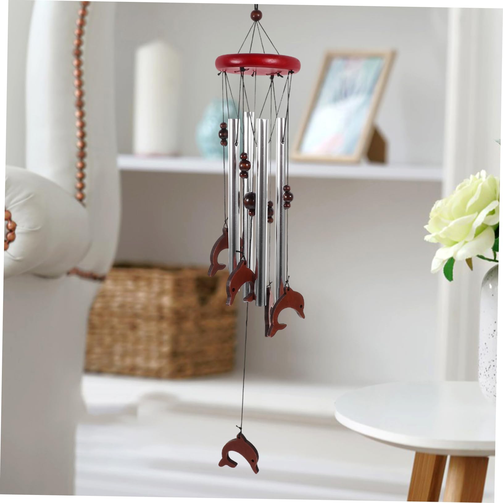 Toddmomy 5 Stück Aluminiumwindspiel Outdoor-Windspiel Dekoration Windspiele Hängenden Windspiel Windgitter Für Garten Windglocke Ornament Outdoor-glockenanhänger Dekorative Windspiele Holz