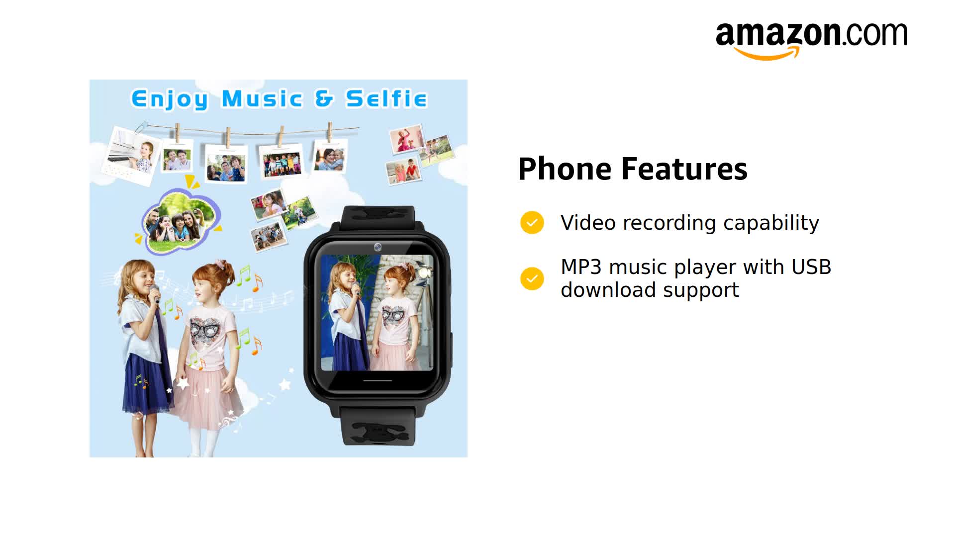Amazon.com: Kids Smart Watch Phone, HD Touch Screen Smartwatch