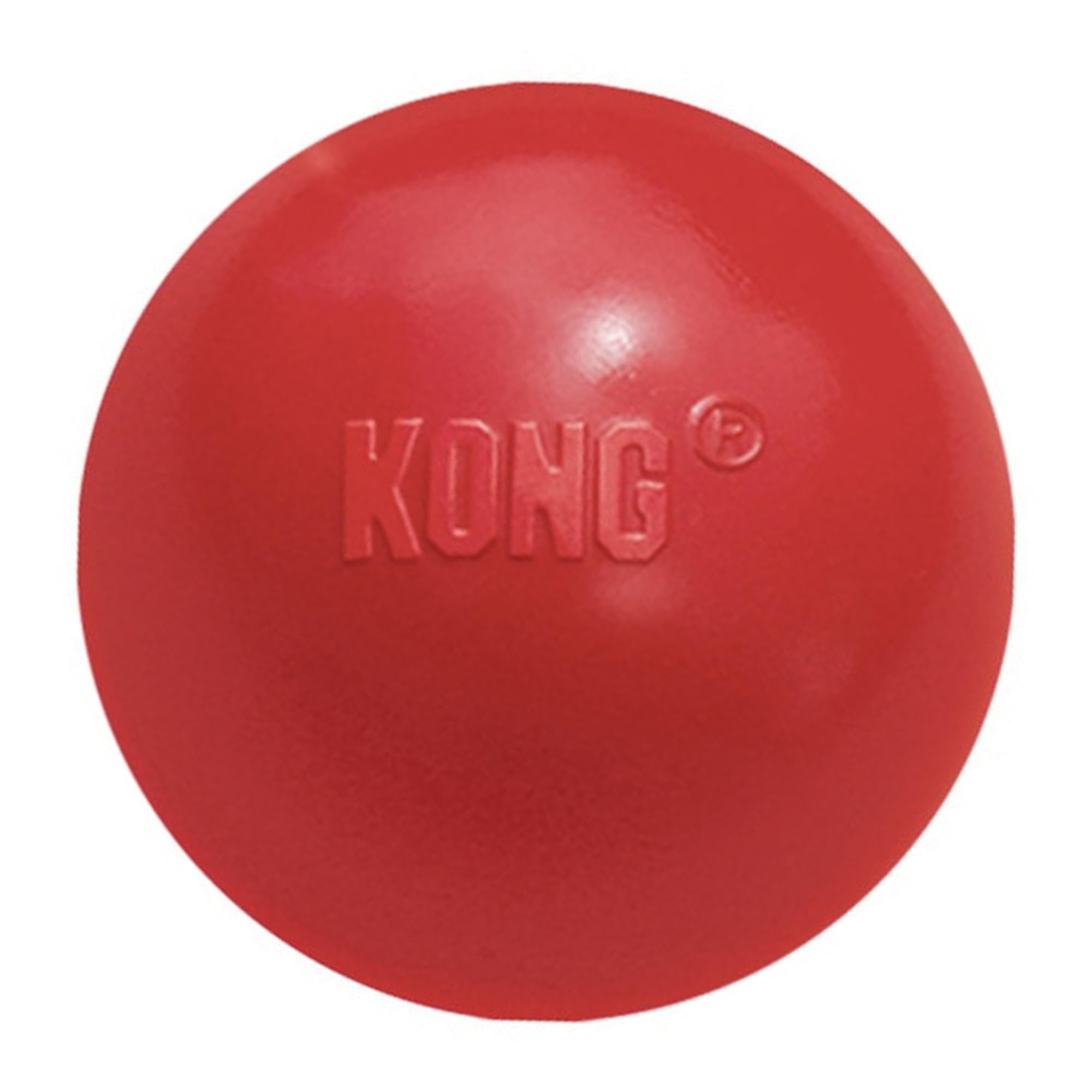 KONG Dog Ball with Hole, Durable Natural Rubber Fetch Toy for Dogs, Extreme Bounce, Stuff Dog Treats, Puncture Resistant for Safe Play, Promotes Exercise & Active Play, Reduces Boredom, Medium/Large