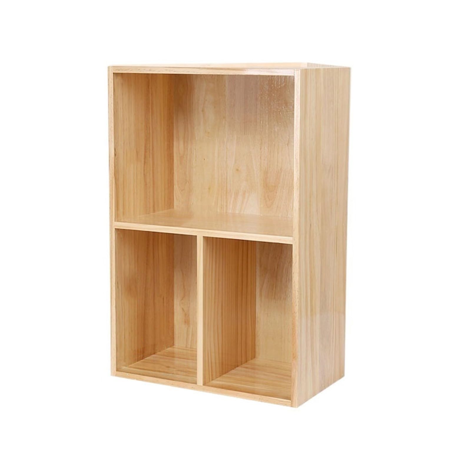 Zhaoj24-05 Bookcase Three Compartment Open Simple Office Bookshelf Multipurpose Wooden Tabletop Storage Rack