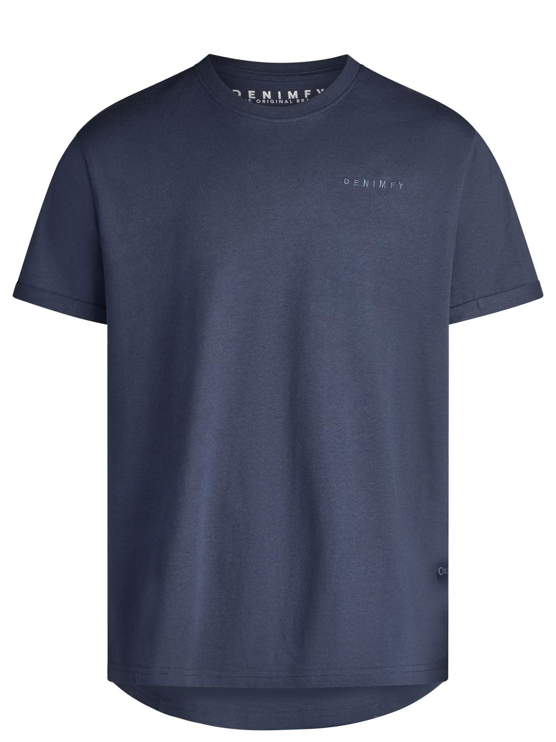 DENIMFY Tshirt Herren lang geschnitten Regular Fit DFDiego 3er Set Pack | Logo Stick Rundhals Kurzarm Sommer Long Tee Shirt Stick Schwarz Grau Beige Blau Gelb Orange S M L XL XXL 3XL 4XL 5XL