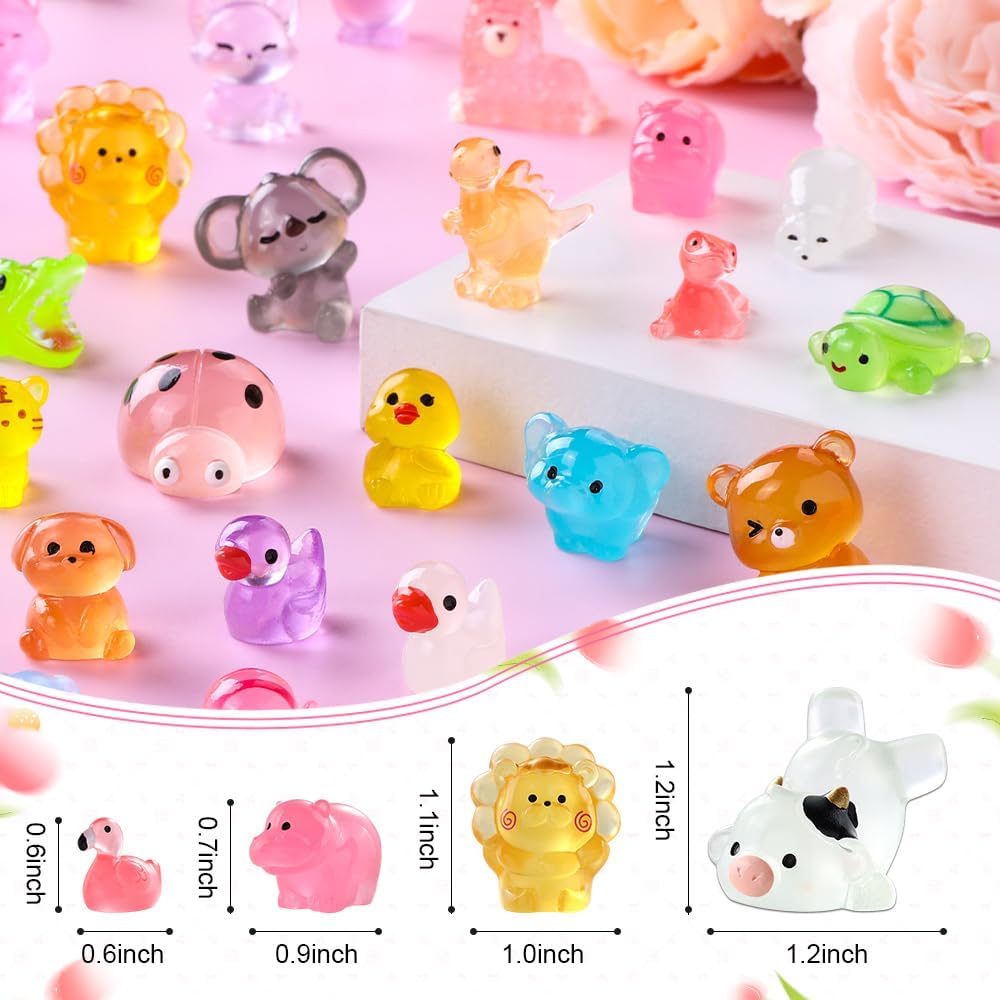 JOLCEEY 60pcs Mini Resin Animals - Image 2