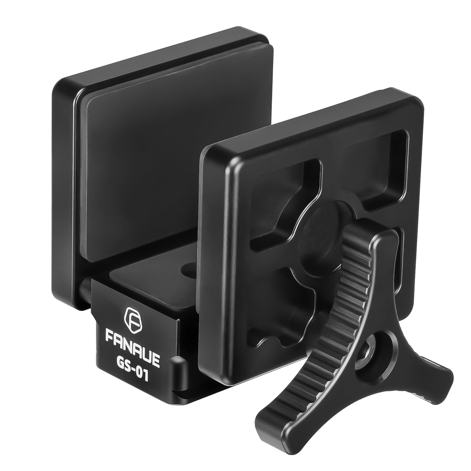 FANAUE GS-01 Montura de sillín Collar Arca Swiss Placa de liberación rápida para trípode con cabeza de bola para exteriores