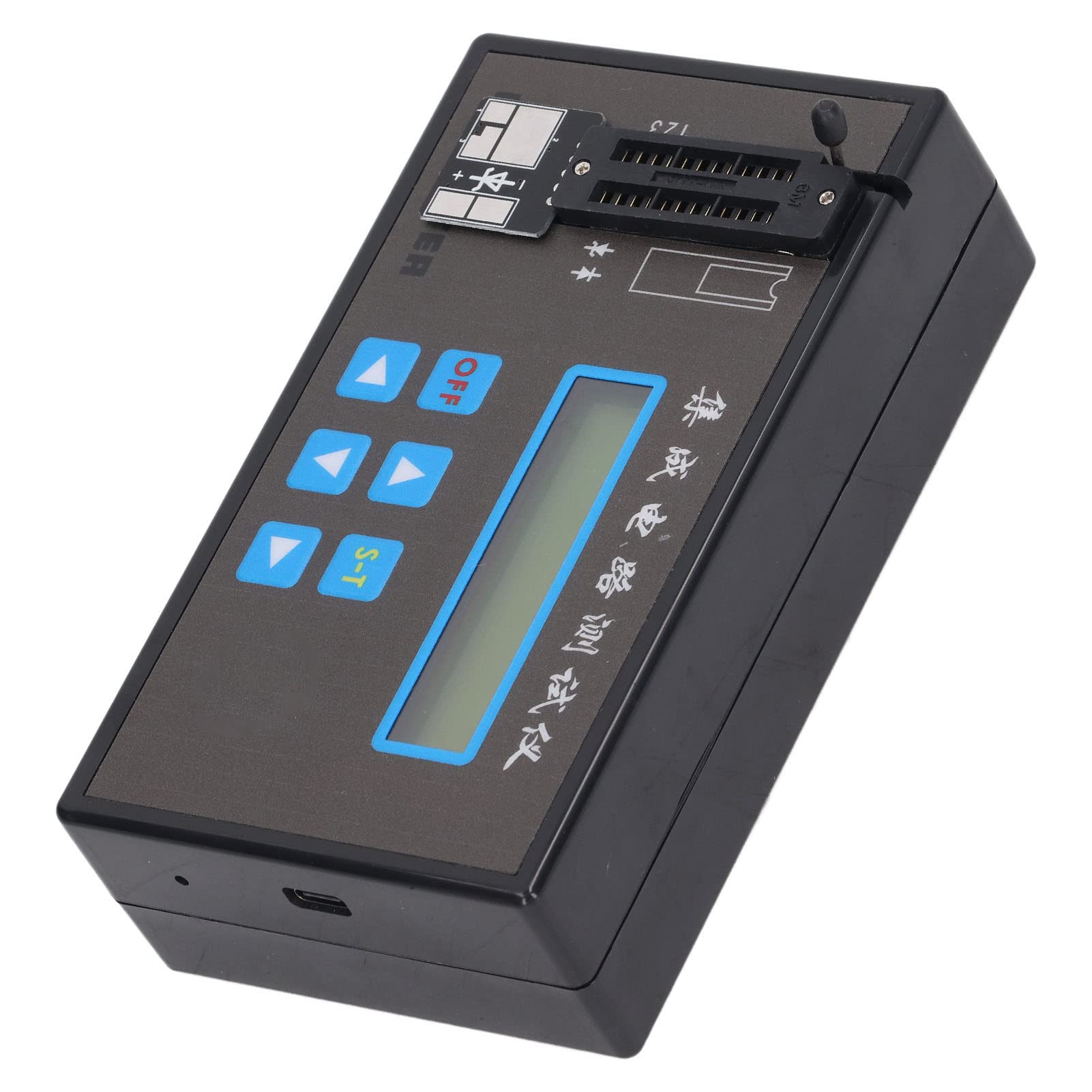 Pantalla LED de mano con indicador IC, transistor recargable, diodo, triodo, comprobador de circuitos integrados