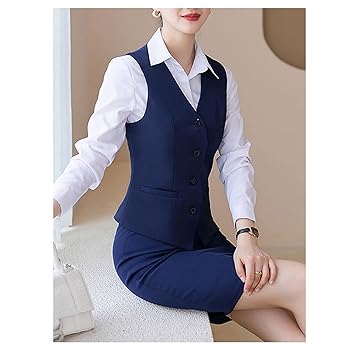 Amazon | [Bestgift] ベストフォーマル女性秋冬スーツベスト