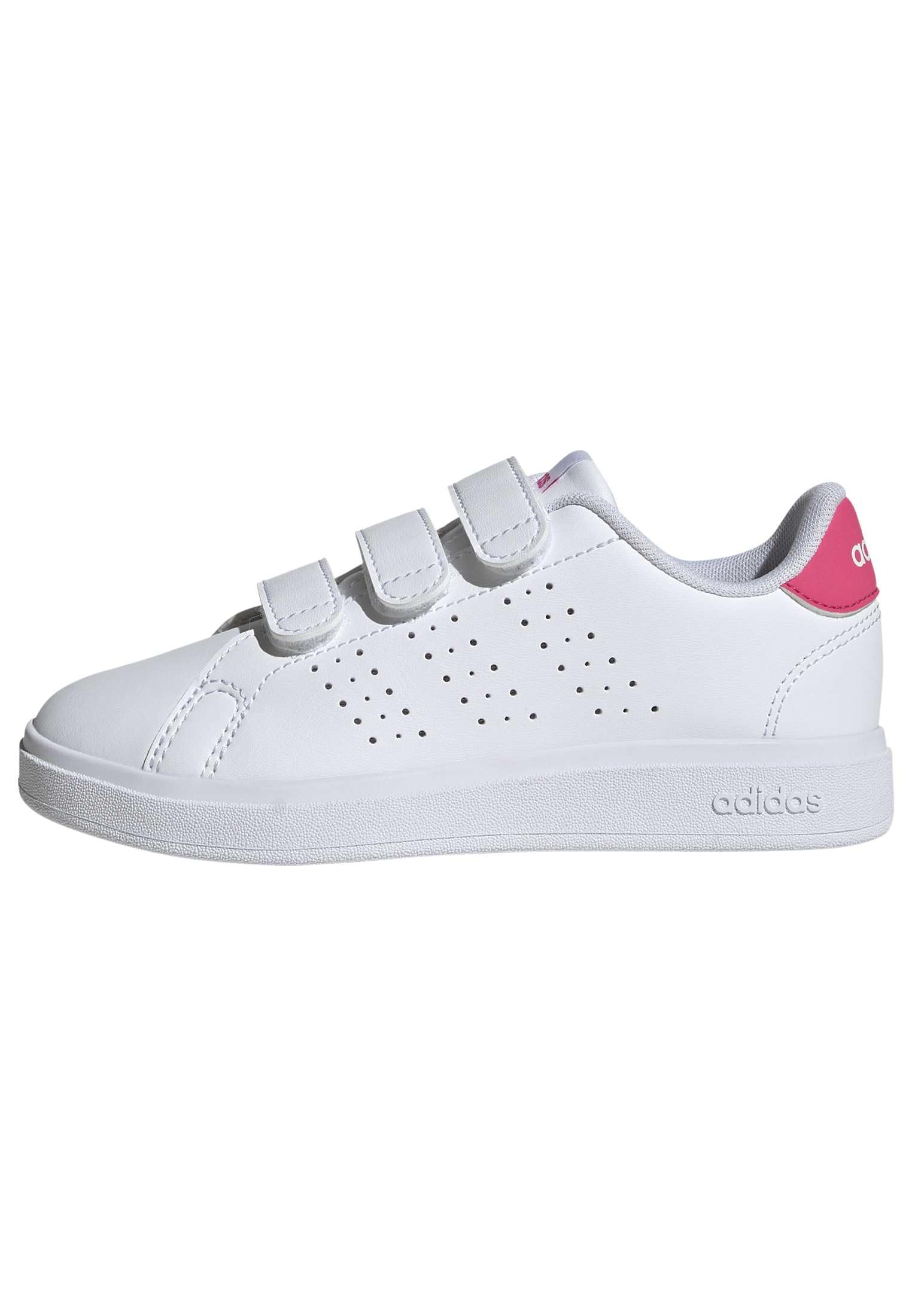 adidas Unisex Kinder Advantage Base 2.0 Children Shoes, FTWR White/FTWR White/real pink, 29 EU