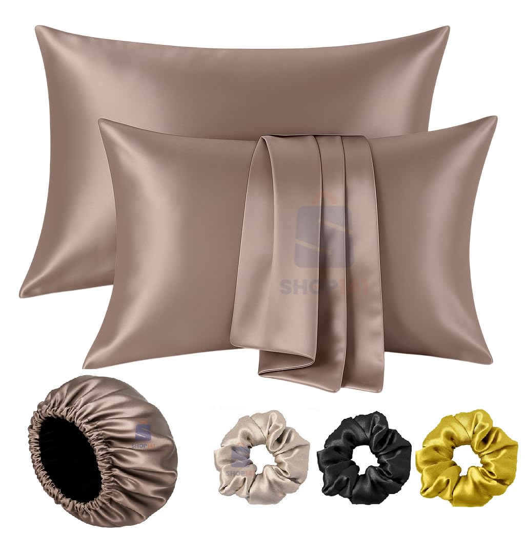 Satin Silk Pillow Cover Set - Hair & Skin Protection -26