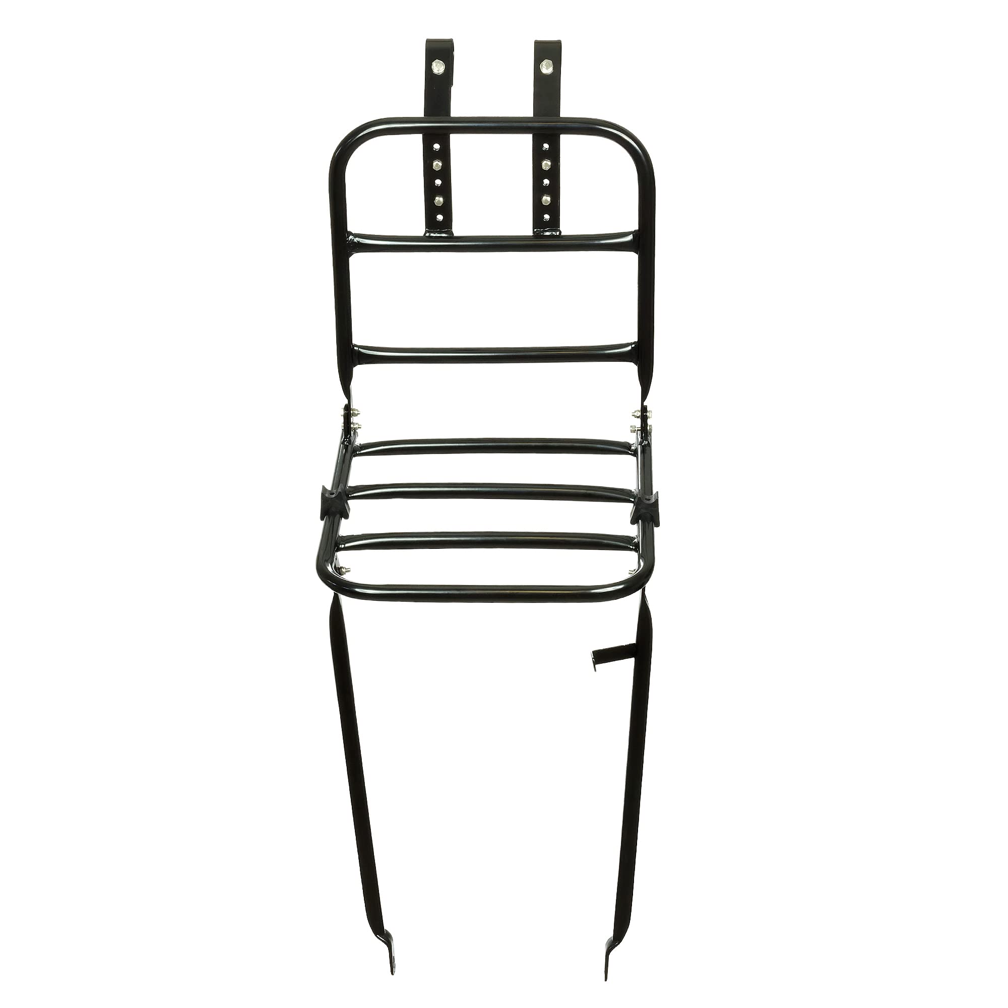 P4B | Portapacchi anteriore con superficie di carico di circa 30 x 30 cm | Portapacchi anteriore per biciclette da 26-28 pollici | Supporto manubrio regolabile | con kit di fissaggio universale