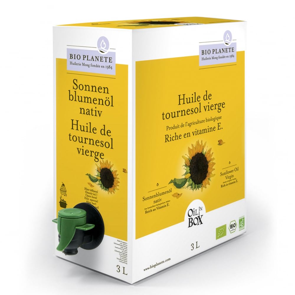 Bio Planete Sonnenblumenöl nativ OIL IN BOX (6 x 3 l)
