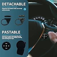 Vista 3 de Control remoto de botón multimedia Bluetooth, controlador de música inalámbrico impermeable para automóvil, bicicleta, motocicleta, botón de control