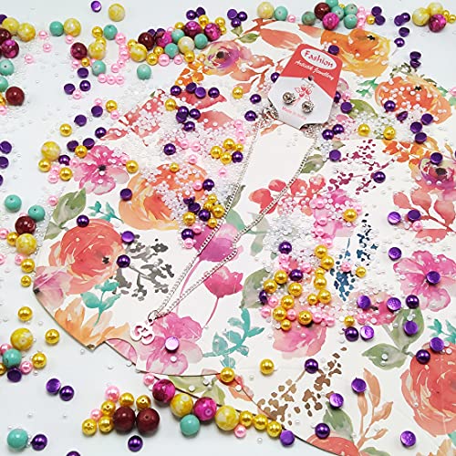 Image of DIY Crafts 75 Pcs, Fasion # 2, Blank White /Multi - Color Kraft Paper Jewelry Necklace Bracelet Display Hanging Cards Price Tags (75 Pcs, Fasion # 2)