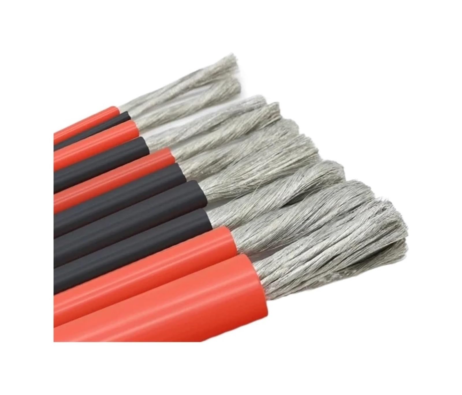 Solar-Kabel Photovoltaik-Kabelverlängerung, Solarpanel-Draht 20AWG verzinntes Kupfer mehrfarbig 1-100 Meter(Red and Black,20AWG-30M)