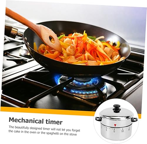 Miniatura 5 de Temporizador de 2 piezas, herramientas para barbacoa, temporizadores digitales, cadenas de acero inoxidable, forma de cocina, temporizador de