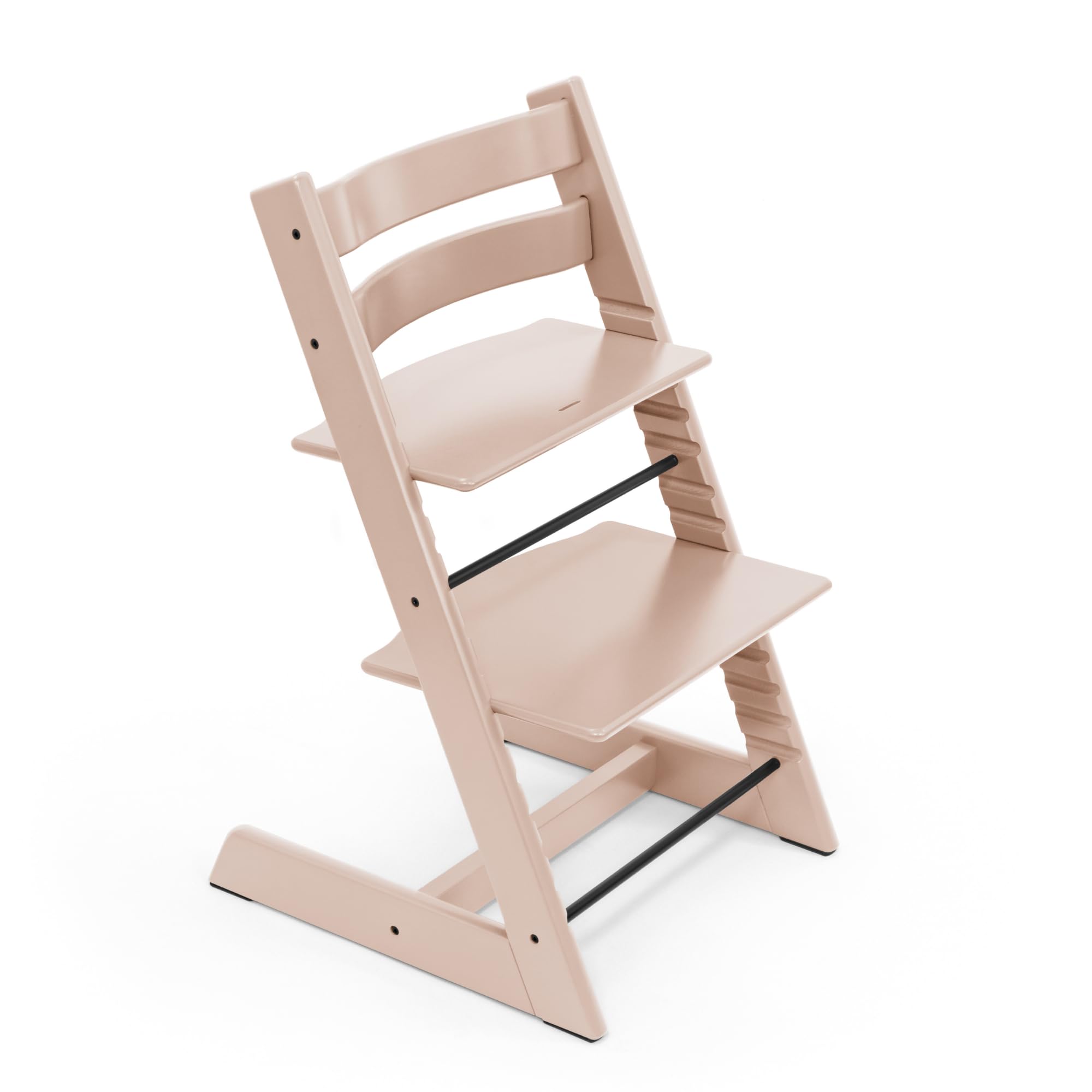 Tripp Trapp Chair from Stokke - Adjustable, Convertible Chair for Toddlers, Children & Adults - Classic, Convenient, Comfortable, Ergonomic Back + Foot Support, Can Hold Up to 136 kg, Serene Pink