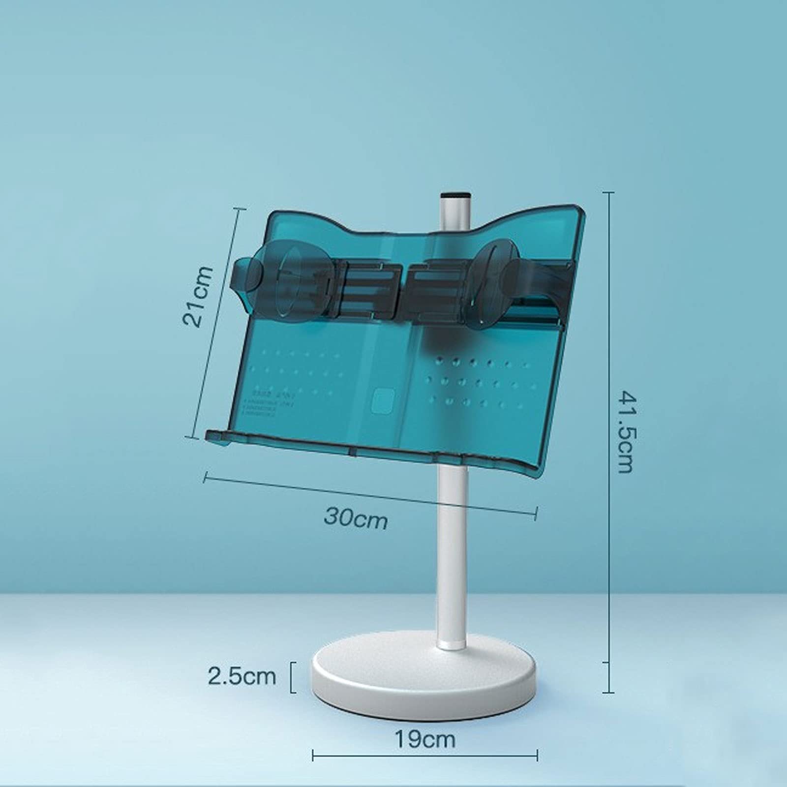 Leggio per spartiti Portatile Leggio per spartiti da Tavolo con Luce a LED, leggio per Libri Portatile Supporto per spartiti da Viaggio Leggero e Regolabile per chitarristi, violinisti