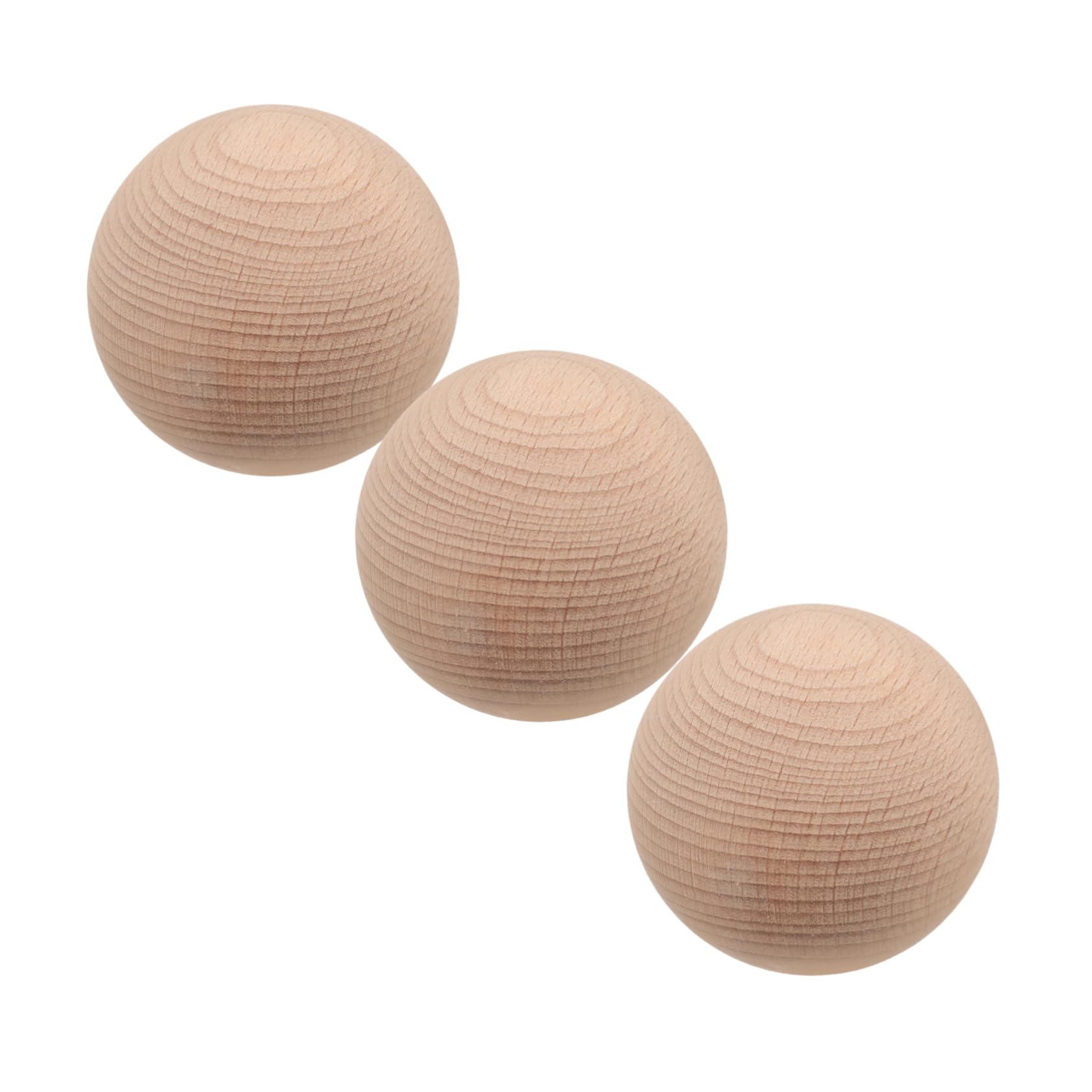 POPETPOP 3pcs Croquet Set Round Hardwood Bocce Sets for Family Games Outdoor Lawn Sports