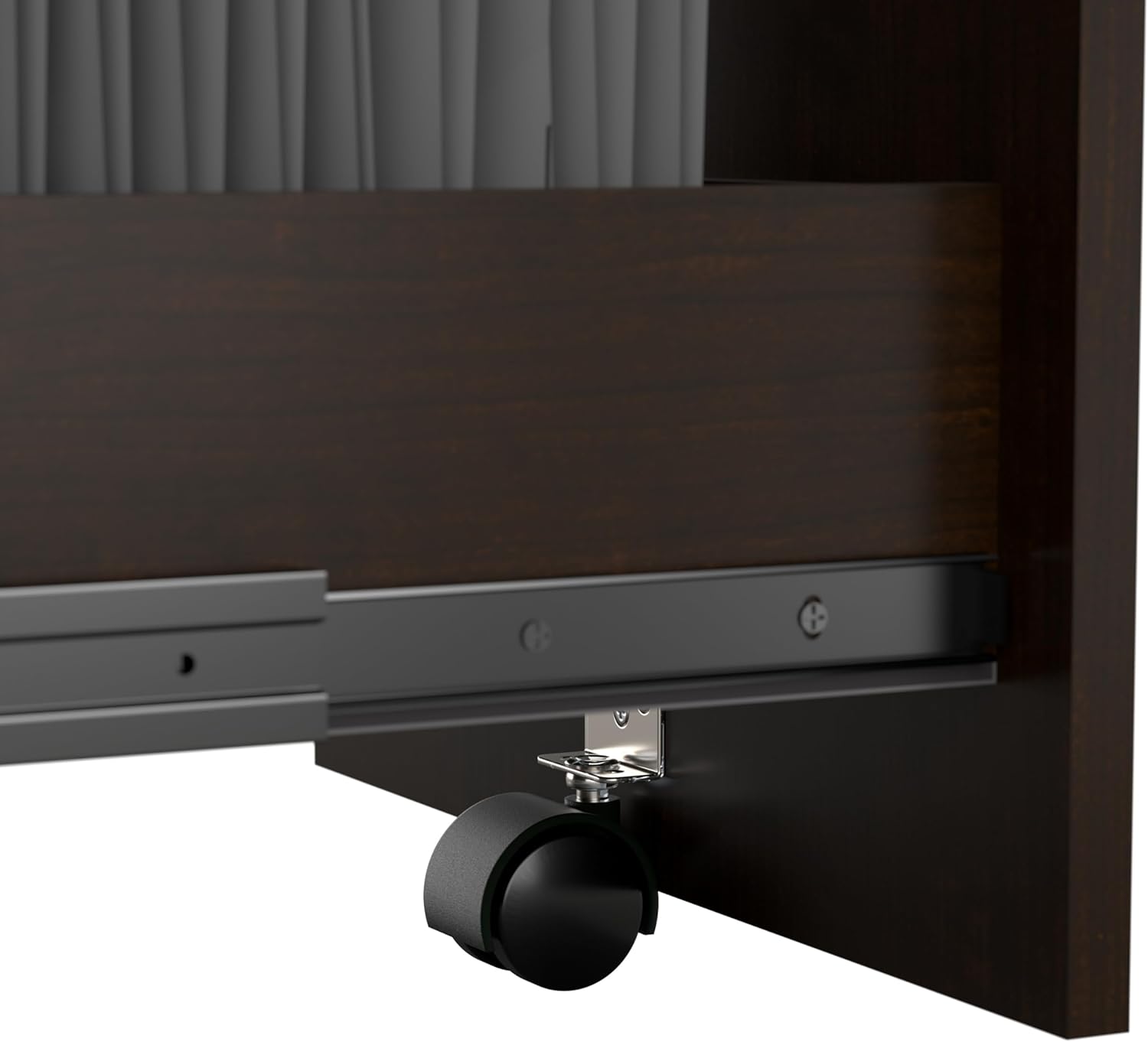 Bush Business Furniture Office in an Hour Storage Cabinet with Accessories in Mocha Cherry