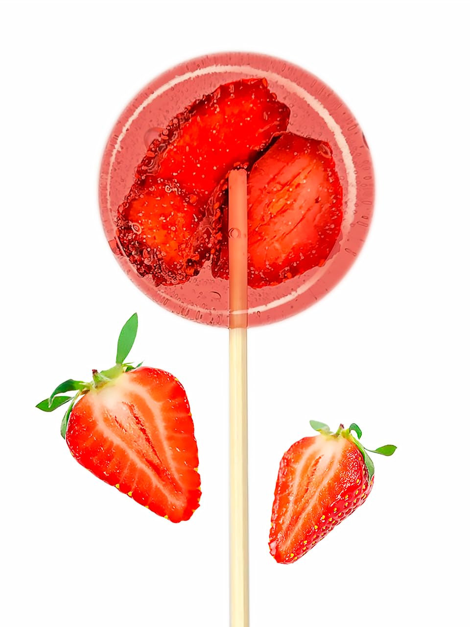 TimPops Zuckerfreie Fruchtlutscher 110 Stück mit Ständer für HoReCa