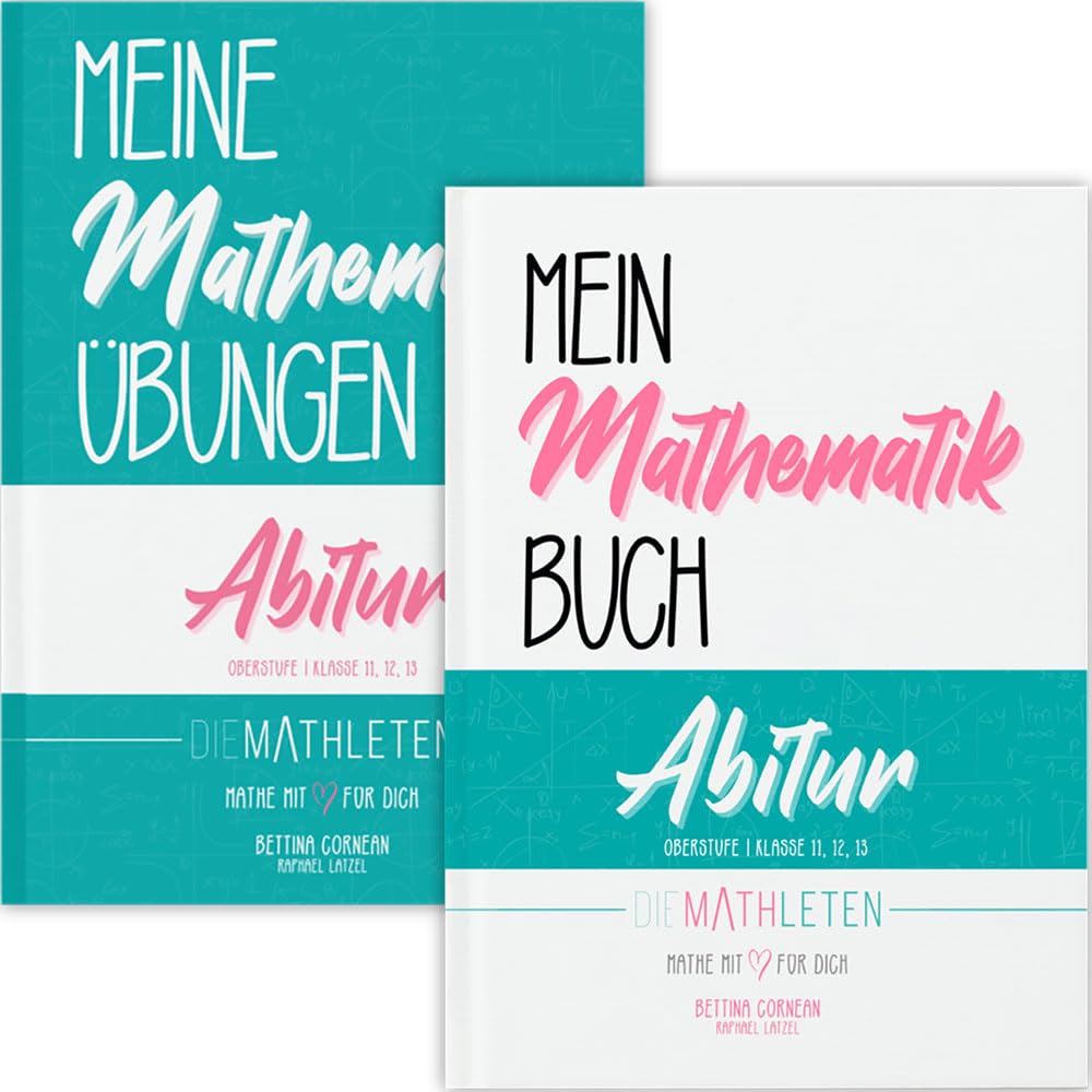 2er-Set: Mein Mathematik Buch + Meine Mathematik Übungen | Abitur und Oberstufe | Klasse 11, 12, 13: Analysis + Stochastik + Analytische Geometrie + Lineare Algebra (2er-Gesamtausgaben-Set)